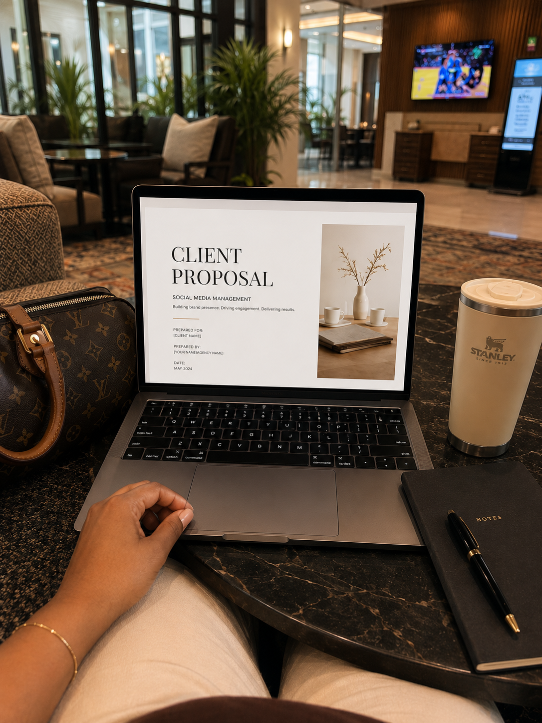 Working on a client proposal